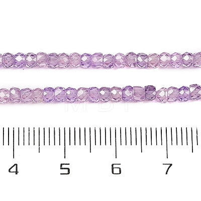 Transparent Gradient Color Cubic Zirconia Strand ZIRC-NH0002-01D-1