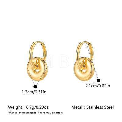 304 Stainless Steel Hoop Dangle Earrings for Women AF5026-7-1