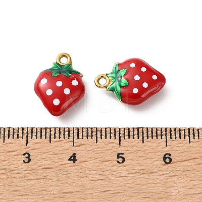 304 Stainless Steel Enamel Pendants SA-L002-20G-04-1