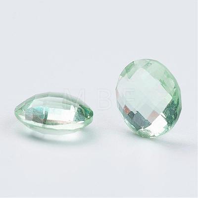 Faceted Glass Rhinestone Pointed Back Cabochons RGLA-P013-B-1