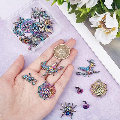 20Pcs 5 Style Plated Alloy Pendants FIND-CA0005-72-1