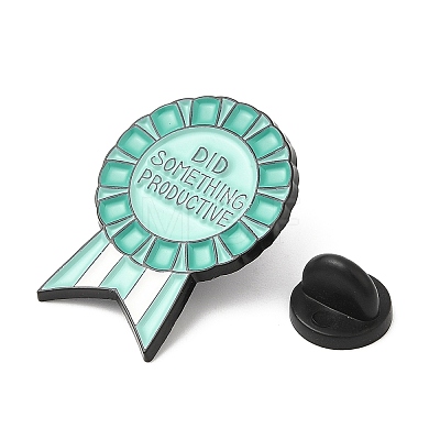 Word Did Something Productive Dopamine Color Series Medal Enamel Pin JEWB-D018-01C-EB-1