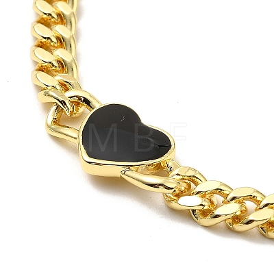 Brass Curb Chains Necklace NJEW-A005-02G-1