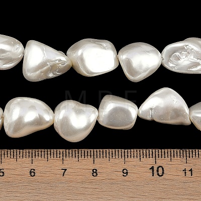 Shell Pearl Beads Strands BSHE-C008-01-1