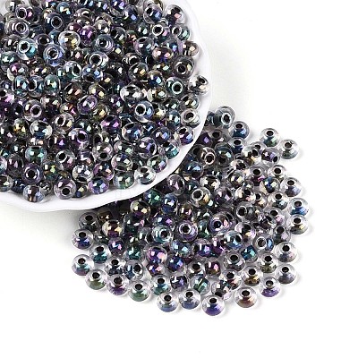 FGB Inside Colours Transparent Glass Seed Beads SEED-T009-01A-1
