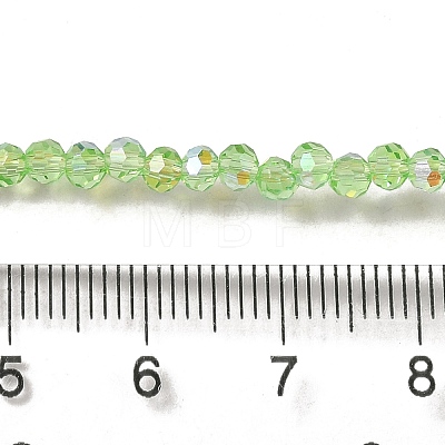 Electroplate Transparent Glass Beads Strands EGLA-A035-T3mm-L09-1