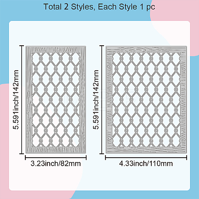 Carbon Steel Cutting Dies Stencils DIY-WH0309-1758-1