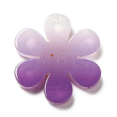 Gradient Color Transparent Acrylic Pendants OACR-H004-01C-1