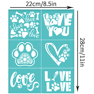 Self-Adhesive Silk Screen Printing Stencil DIY-WH0338-203-1