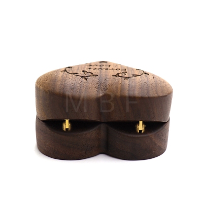 Heart Wooden Ring Storage Boxes PW-WG86876-01-1