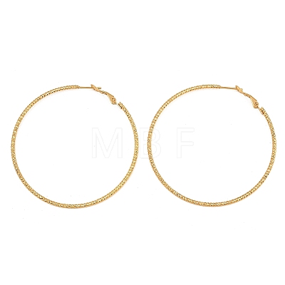 304 Stainless Steel Big Hoop Earrings with 316 Surgical Stainless Steel Pins for Women SA-CBAB549-01G-1