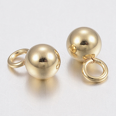 304 Stainless Steel Sphere Charms STAS-H436-67-4mm-1
