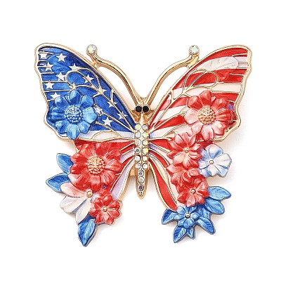 Independence Day Alloy Enamel Brooch AL-K002-02-1