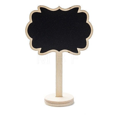 Flower Boxwood Mini Chalkboard Signs WOOD-F010-03-1