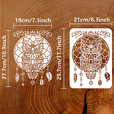 Plastic Drawing Painting Stencils Templates DIY-WH0396-503-1