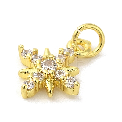 Brass Micro Pave Cubic Zirconia Charms KK-M283-16A-01-1