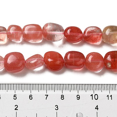 Cherry Quartz Glass Beads Strands G-A247-06-1-1