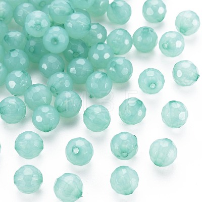 Transparent Acrylic Beads TACR-S154-62E-02-1