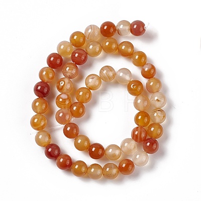 Natural Red Agate Beads Strands G-C011-01C-1