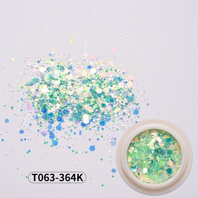Shiny Nail Art Glitter Flakes MRMJ-T063-364K-1