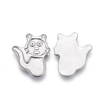 304 Stainless Steel Cabochon Settings for Enamel STAS-P245-15P-1