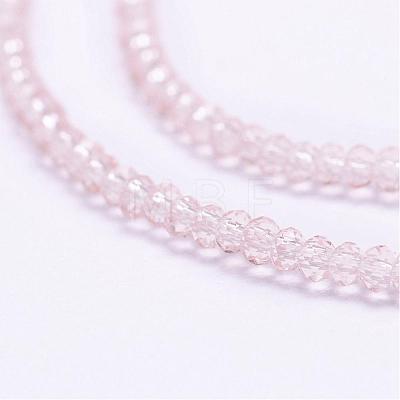 Transparent Glass Beads Strands EGLA-K010-A03-1