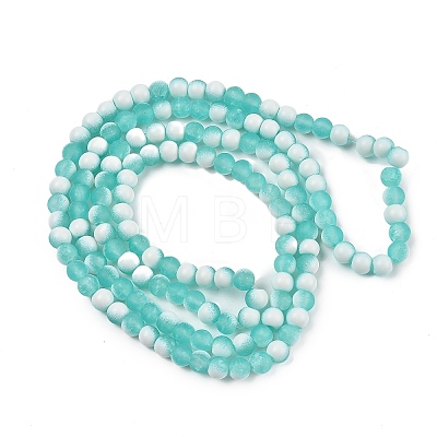 Frosted Crackle Glass Beads X1-GLAA-U001-8mm-M02-1