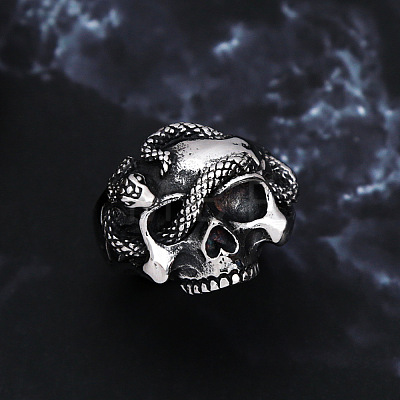 Retro Zinc Alloy Finger Rings for Men WGDA172-01-1