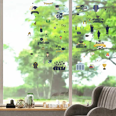 8 Sheets 8 Styles PVC Waterproof Wall Stickers DIY-WH0345-197-1