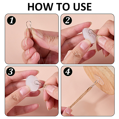 Plastic Self-adhesive Hook Hangers AJEW-WH0709-521-1