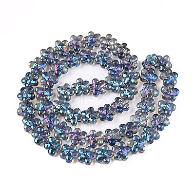 Electroplate Glass Beads Strands EGLA-T028-02Q-1