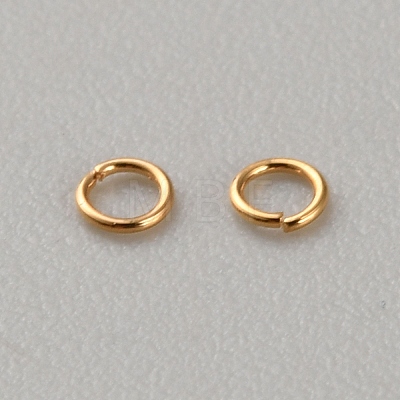 Brass Open Jump Rings KK-WH0056-96-1