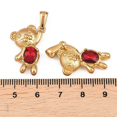304 Stainless Steel Rhinestone Pendants STAS-P438-29G-1