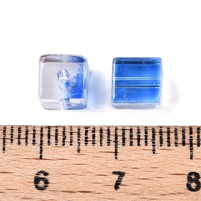 Baking Paint Transparent Glass Beads DGLA-N005-01A-02-1