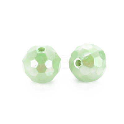 Opaque Acrylic Beads TACR-S154-10F-01-1