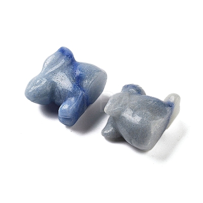 Dyed & Heated Natural Blue Aventurine Carved Figurines DJEW-L023-E10-1