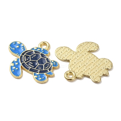 Ocean Alloy Enamel Pendants ENAM-B041-01B-1