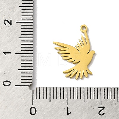 5Pcs 201 Stainless Steel Pendants STAS-Z068-05G-1