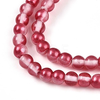 Baking Paint Transparent Glass Beads X1-DGLA-N011-4mm-06-1