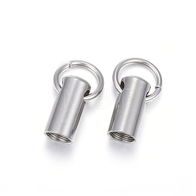 201 Stainless Steel Cord Ends STAS-E120-02-4mm-1