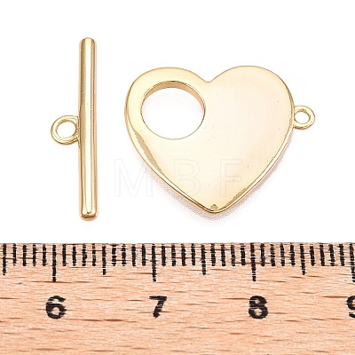 Brass Toggle Clasps KK-N254-138G-1