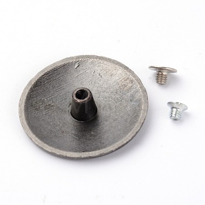 Alloy & Iron Craft Solid Screw Rivet PALLOY-WH0084-22EB-1