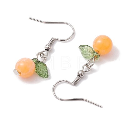Acrylic Dangle Earrings EJEW-JE05750-01-1