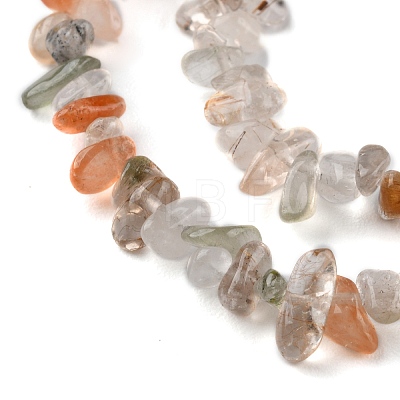 Natural Rutilated Quartz Beads Strands G-G0003-B26-1