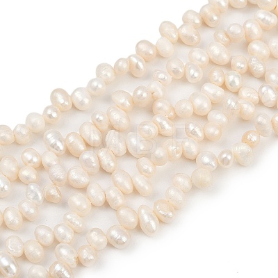 Natural Cultured Freshwater Pearl Beads Strands PEAR-I007-04C-04E-1