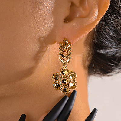 Elegant Vintage Gold Flower Earrings Set for Women VH3028-1
