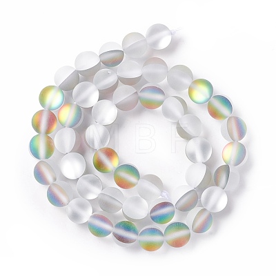 Synthetic Moonstone Beads Strands G-E573-01B-14-1