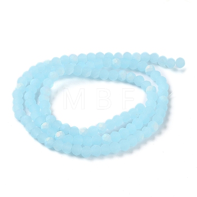 Imitation Jade Glass Beads Strands EGLA-A034-J3mm-MB04-1