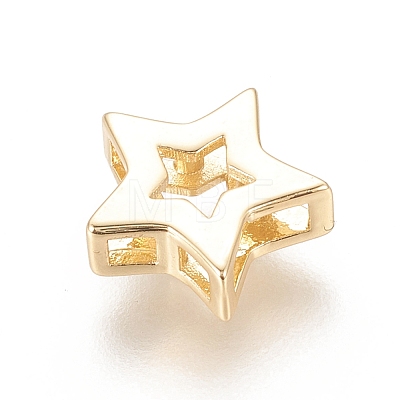 Brass Slide Charms X-KK-F811-06G-1