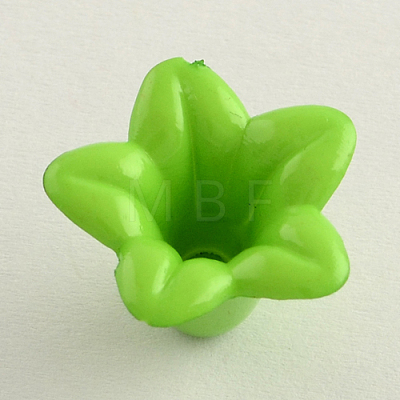 Opaque Acrylic Flower Bead Caps SACR-Q099-M55-1